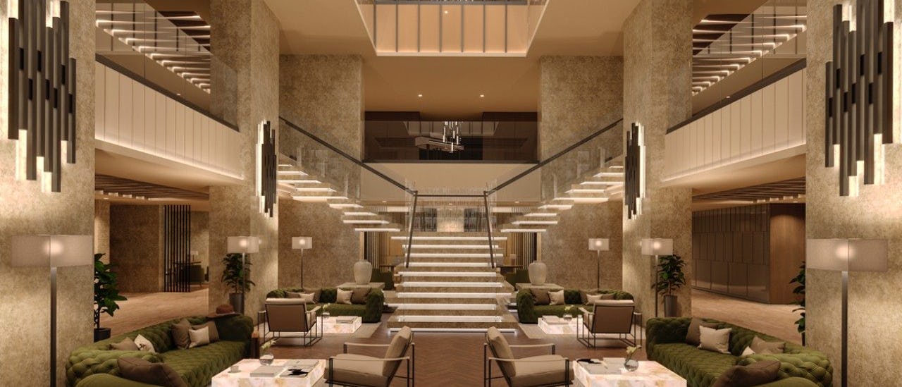 Lobby Bar en sosial bar med salonger i midten av fartøyet.