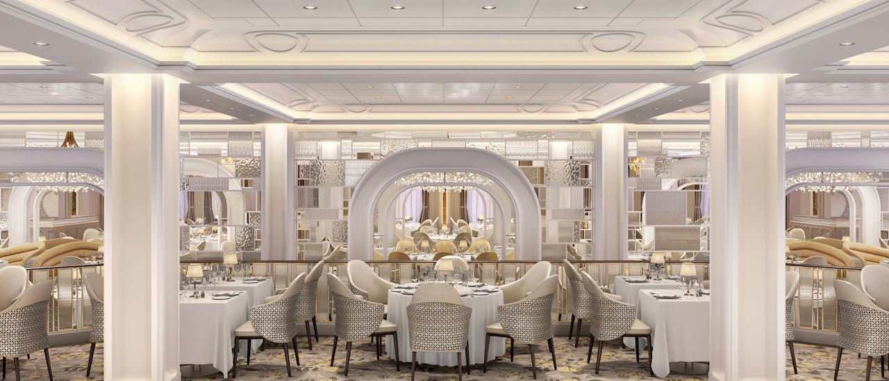 Grand Dining Room er hovedrestauranten ombord.