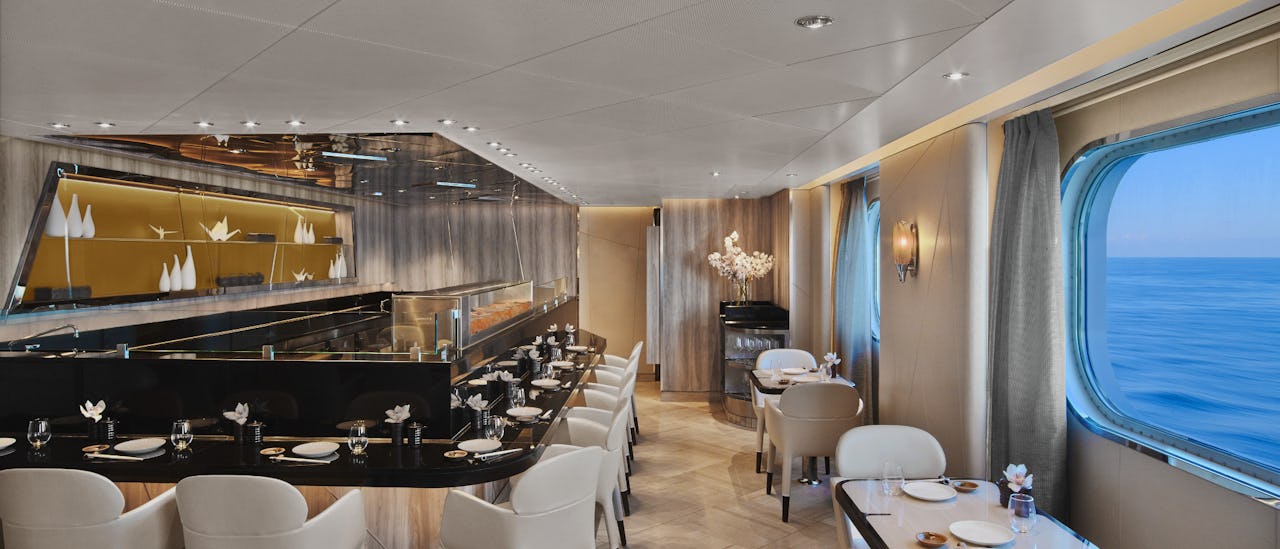 Japanske smaker på restauranten "Sushi"